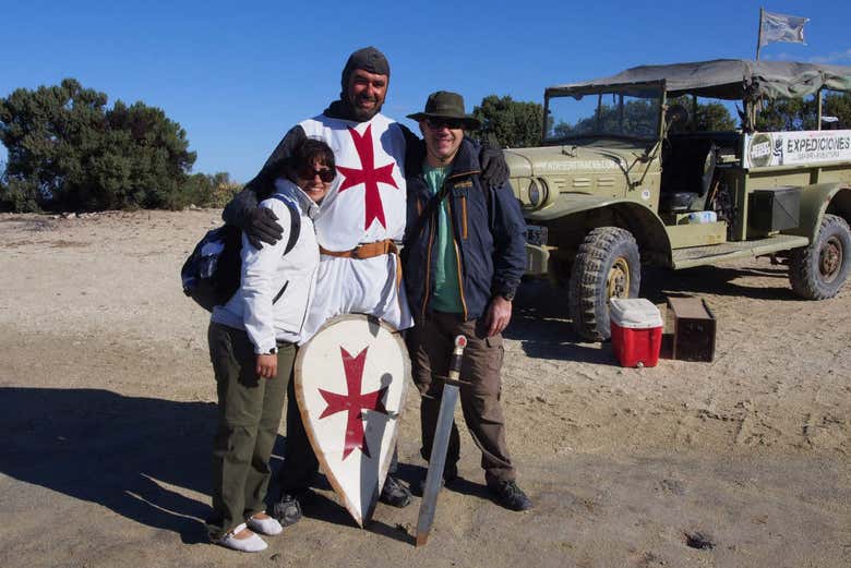 Templario junto al Fuerte Argentino