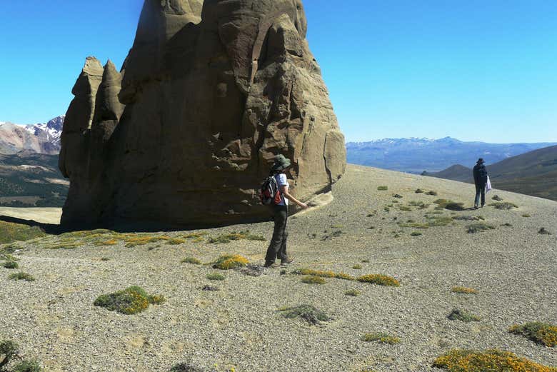 Disfrutando de la ruta de trekking