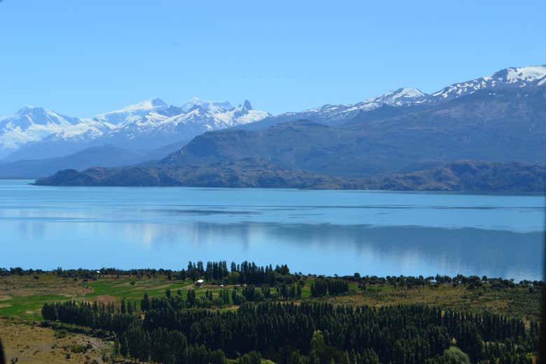 Paisajes del lago General Carrera