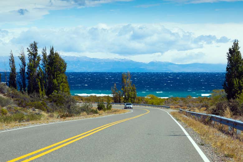 Vista do lago Buenos Aires