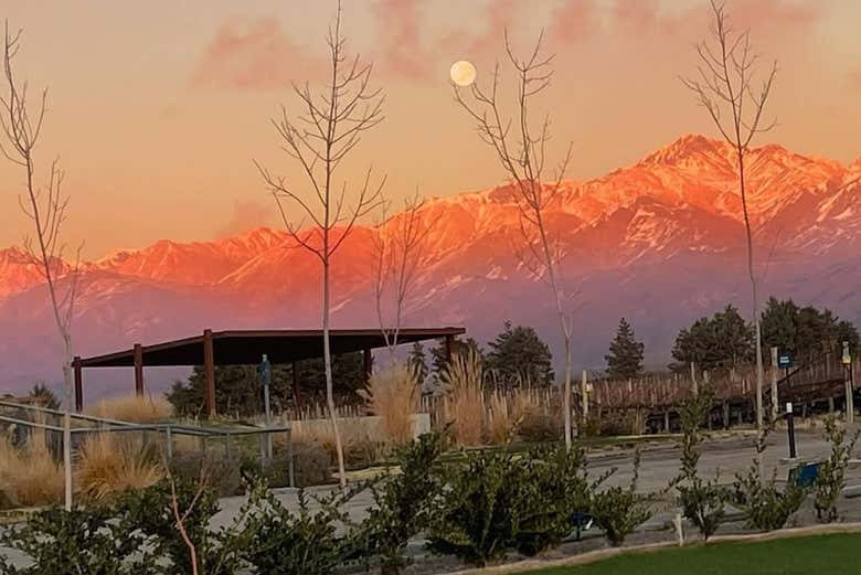 Estaréis a los pies de la Cordillera de los Andes