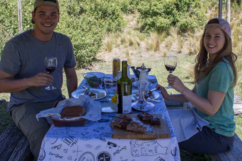 An argentine barbeque at the San Pablo ranch