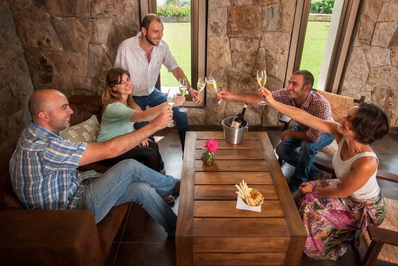 Cheers with friends