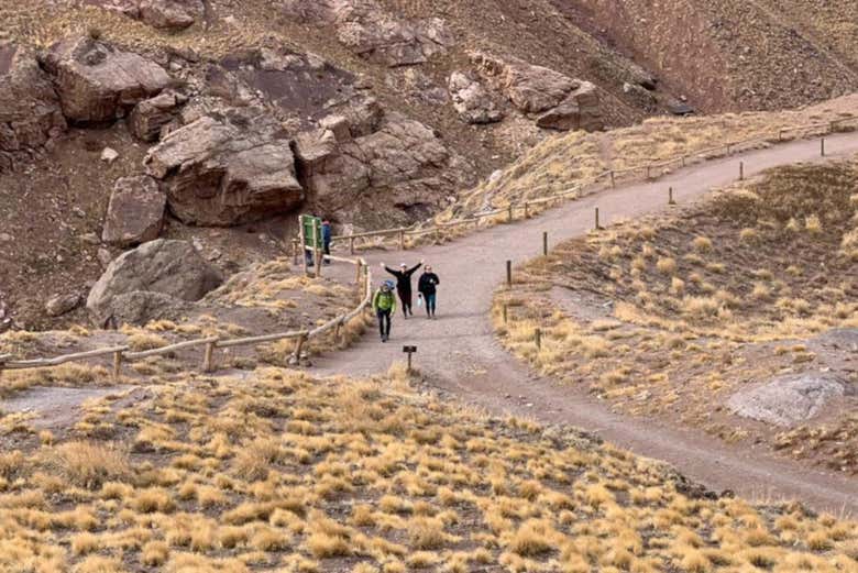 Hiking through Aconcagua park