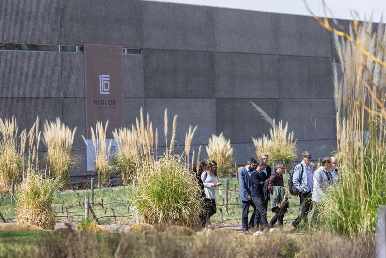 All'esterno della cantina