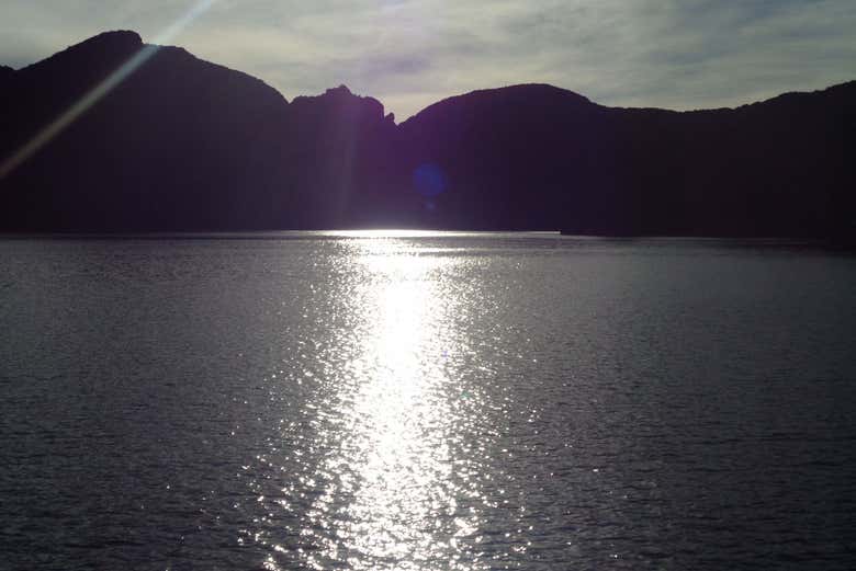 The Valle Grande reservoir