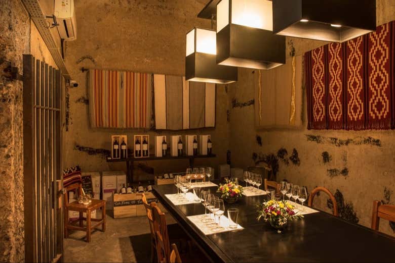 Sala de degustação da Benegas Winery