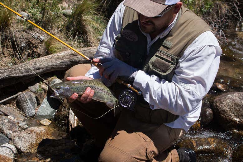 Disfrutando de un día de pesca