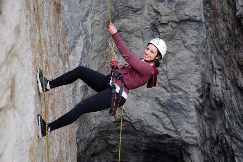 Rápel en Potrerillos