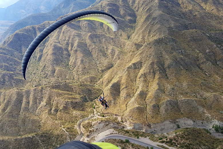 Soaring above the Cerro Arco of Mendoza