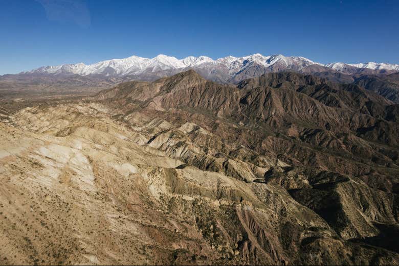 Le montagne viste dall'alto