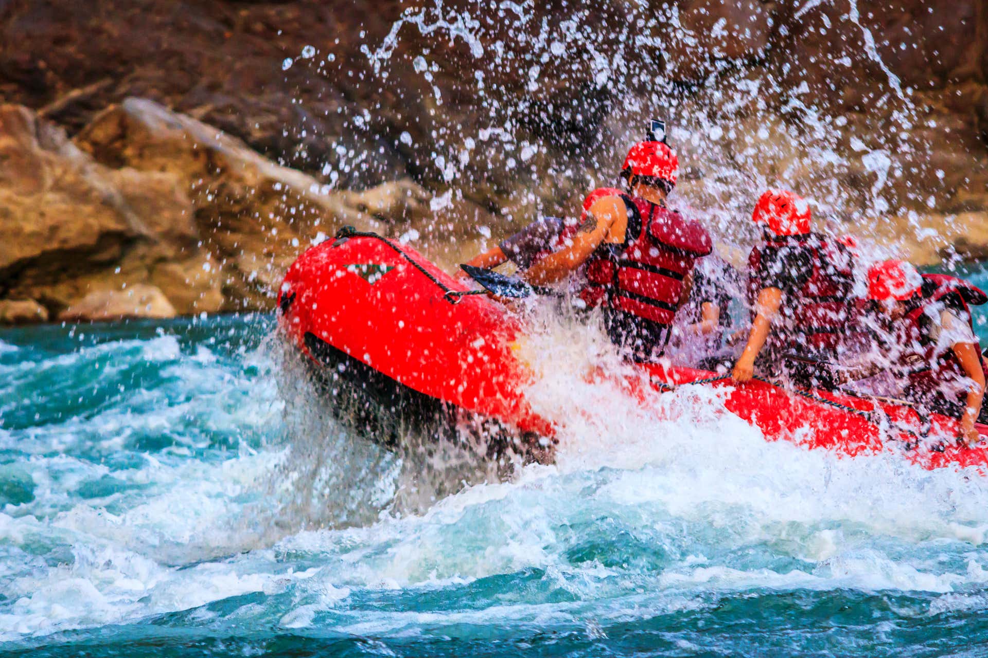 Rafting nel fiume Mendoza