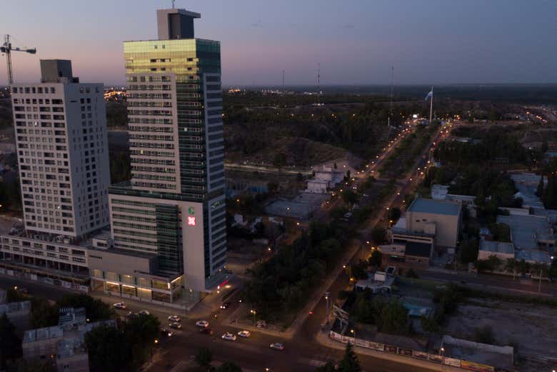 Atardecer sobre Neuquén
