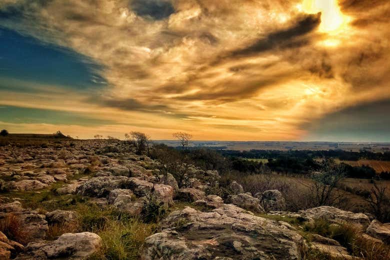 Contemplaréis una puesta de sol única