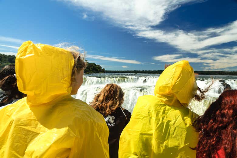 Observando las cataratas