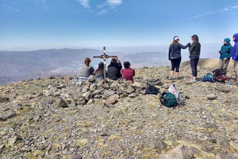 Descansando de la ruta de trekking