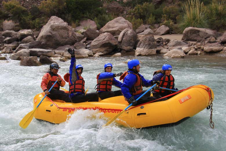 Adrenalina no rio Mendoza