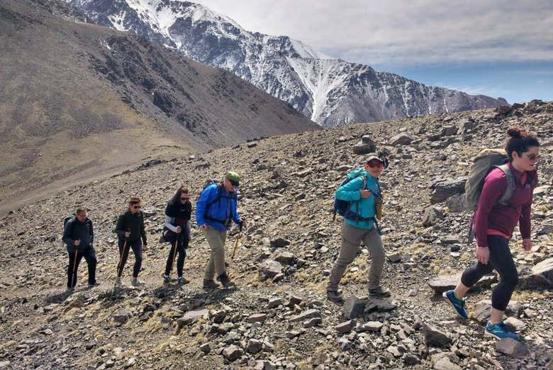 Trekking avanzado en Potrerillos