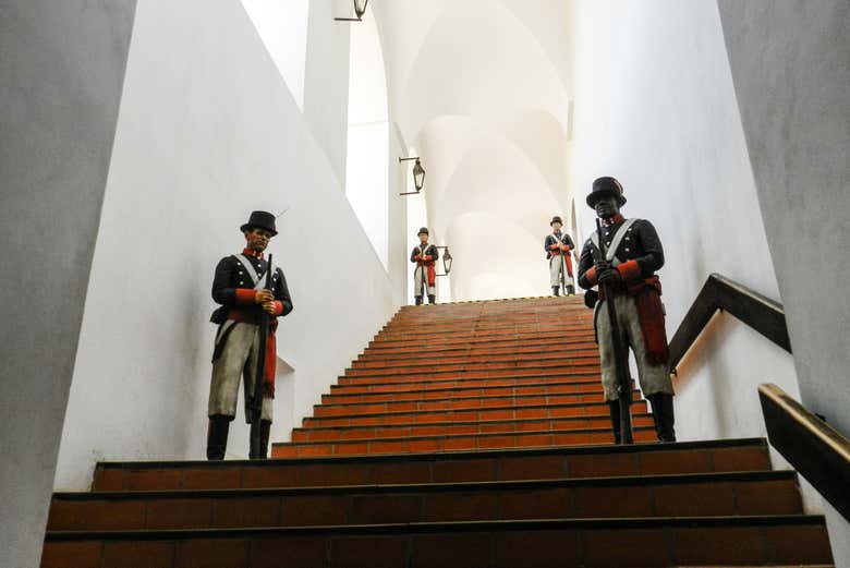 Decoración interior de la réplica del Cabildo