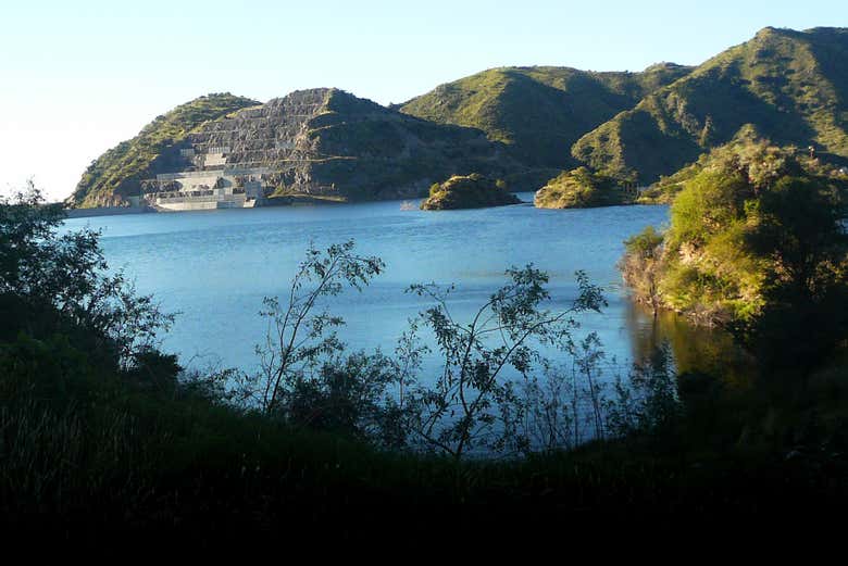 Panorámica del embalse de Nogolí