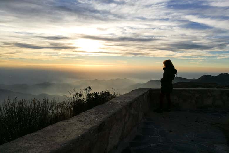 Observando el embalse de Nogolí