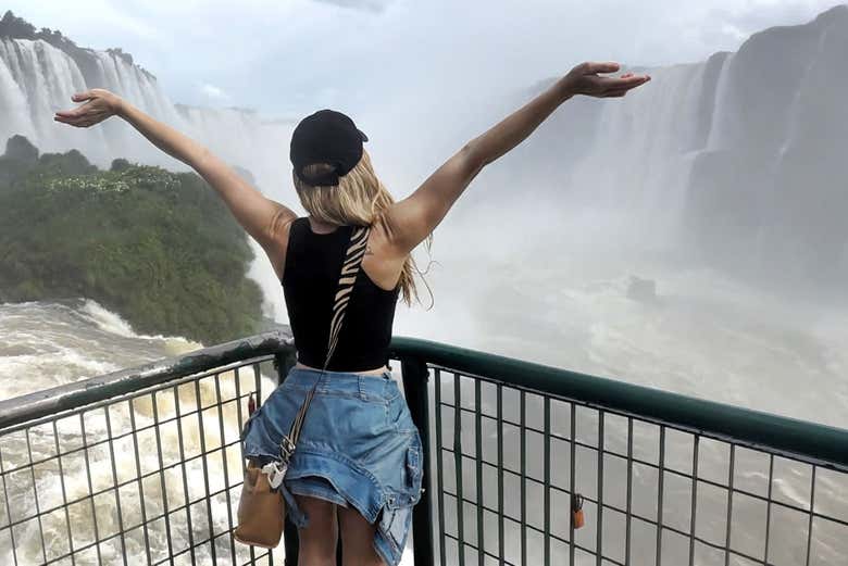 Disfrutando del lado brasileño de las cataratas