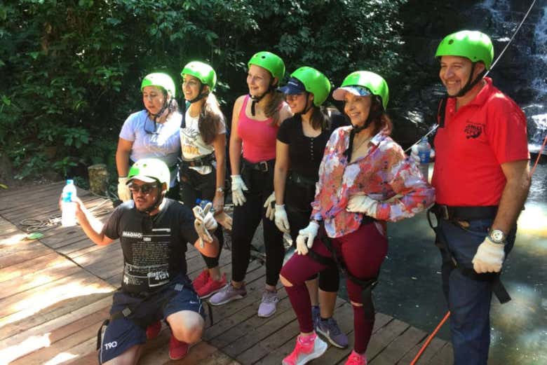 A group of tourists at Jungle Fly