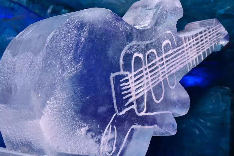 Esculturas de hielo en el Icebar Iguazú