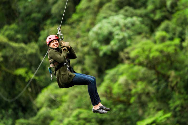 Ziplining at Fly Park