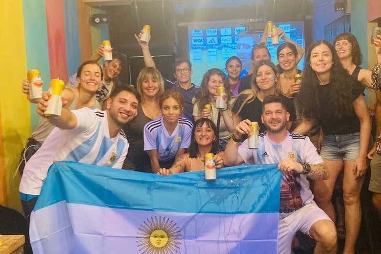 Supporters de la sélection d'Argentine