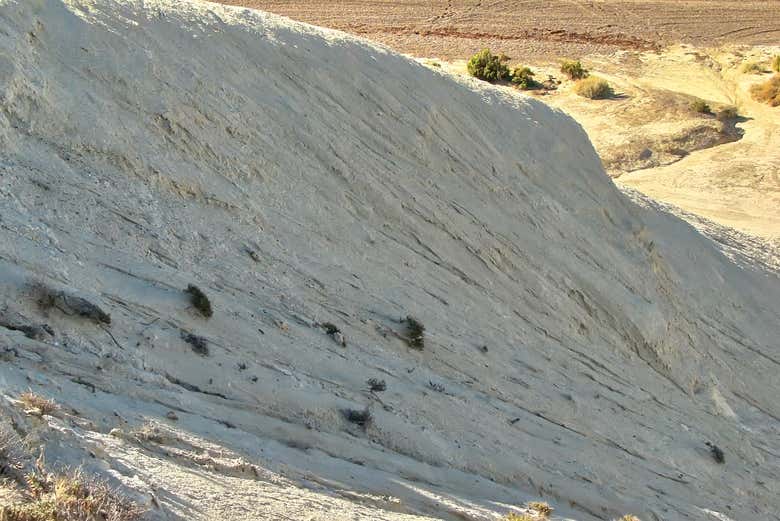 Las paredes de arenisca de Punta Este