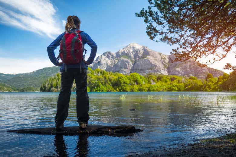 Contemplando as paisagens de Bariloche