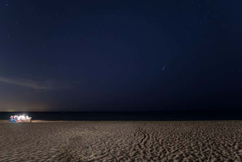 Spiaggia El Doradillo di notte