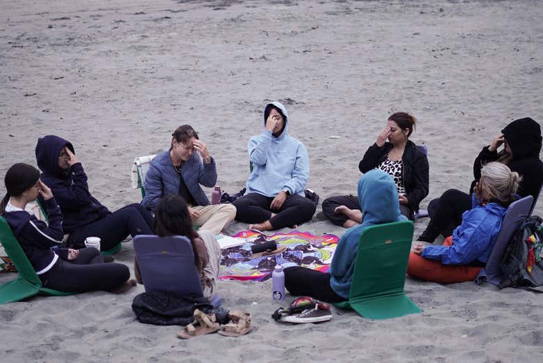 Disfrutando de la meditación en grupo