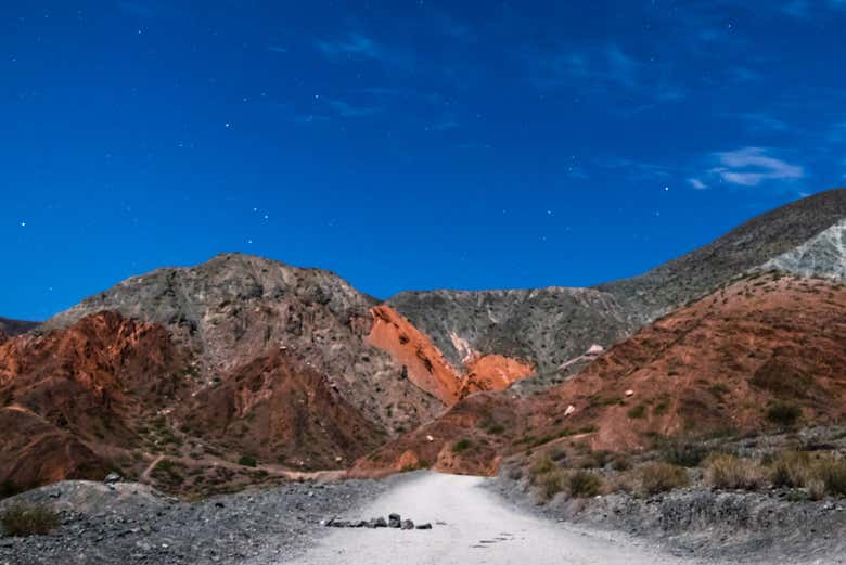 Dusk in Purmamarca's mountains