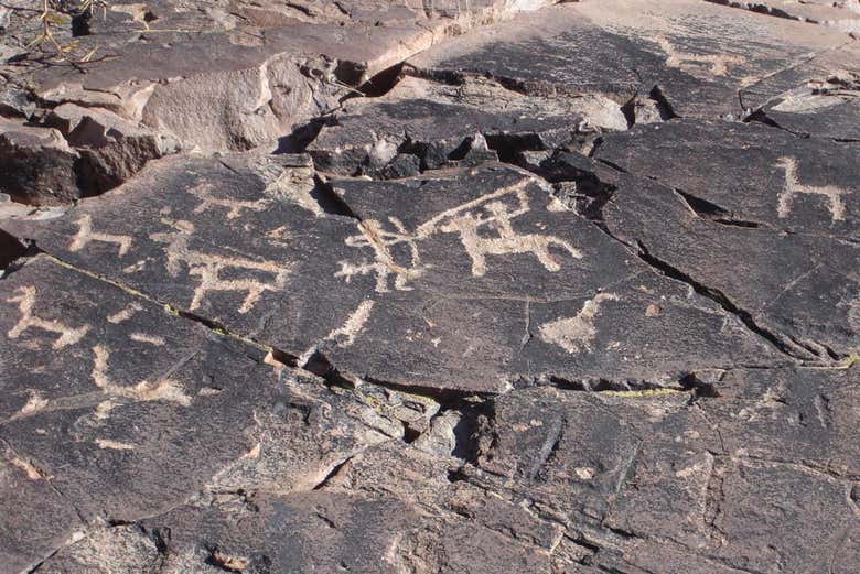 Ancient wall art in Sapagua