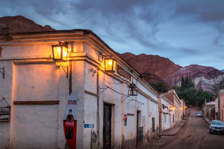 Exploring Purmamarca at night