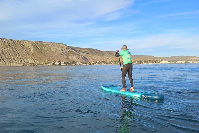 Vistas increíbles desde el mar de Rada Tilly