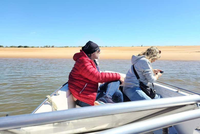 Observando una playa fluvial del Paraná