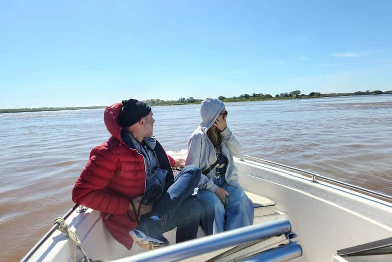 Contemplando los paisajes del Paraná