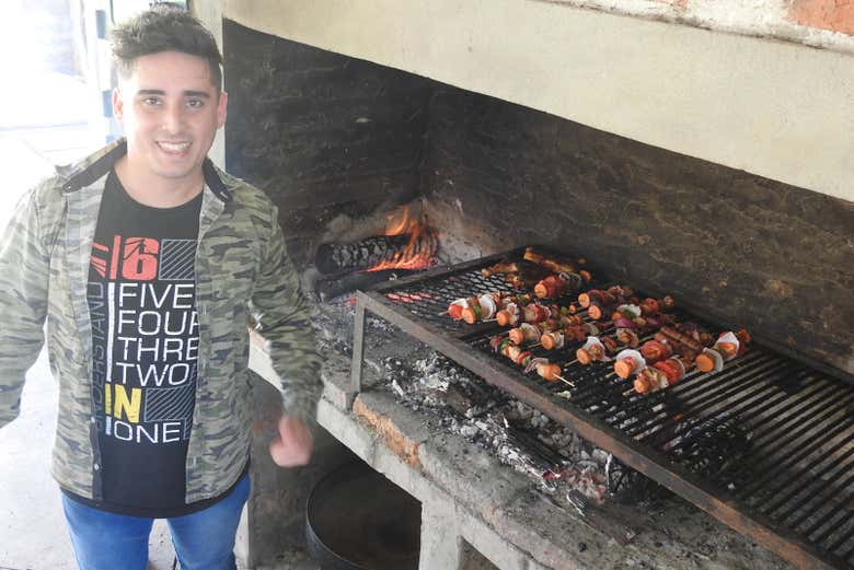 Todo preparado para una rica parrillada de carne