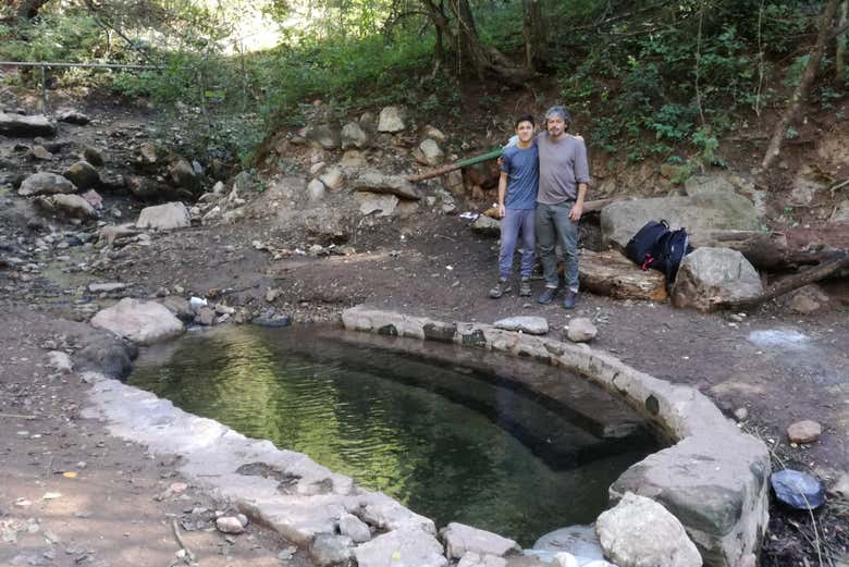 Em uma das termas