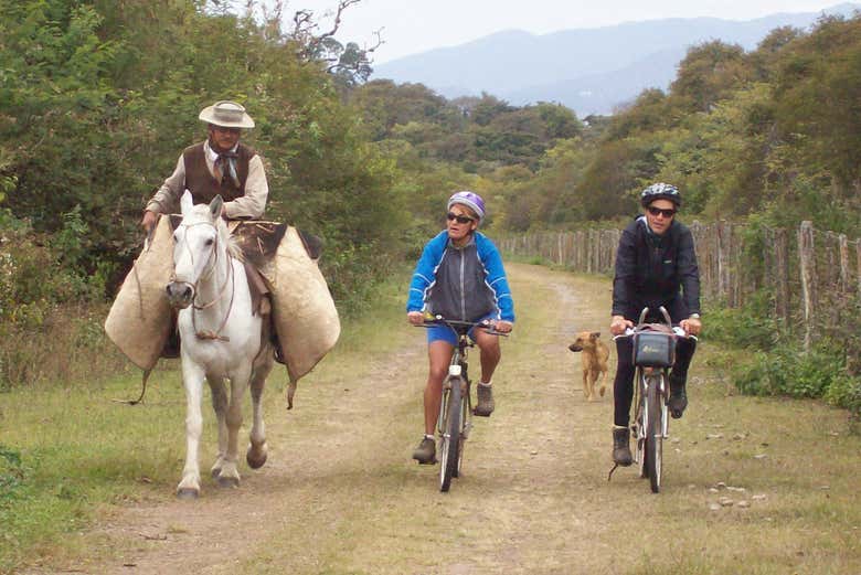 Cycling along the Inca Trail