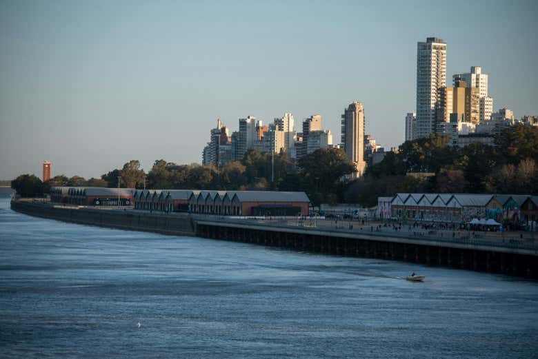 Vistas de Rosario desde el velero
