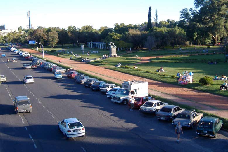 Une avenue dans le centre de Rosario
