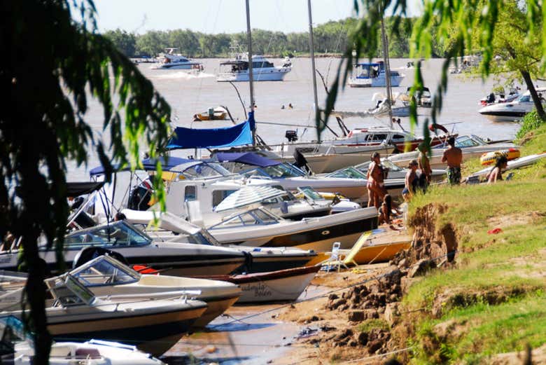 The banks of the Parana River