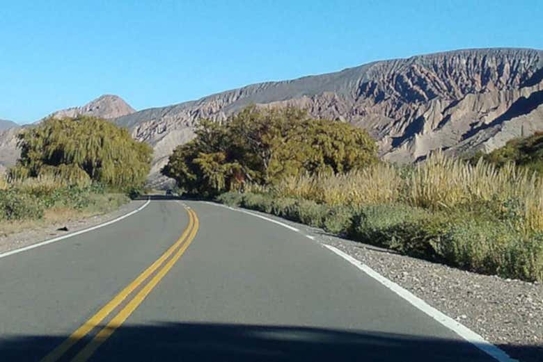 The road running through Quebrada del Toro