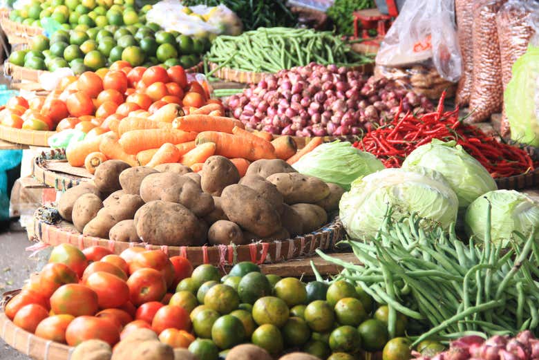 Un des étals du marché de San Miguel
