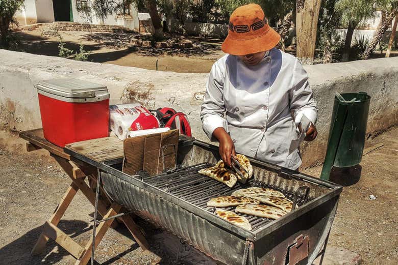 Puesto de comida de Humahuaca