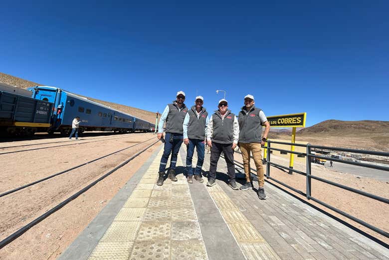 Visitando la estación de San Antonio de los Cobres